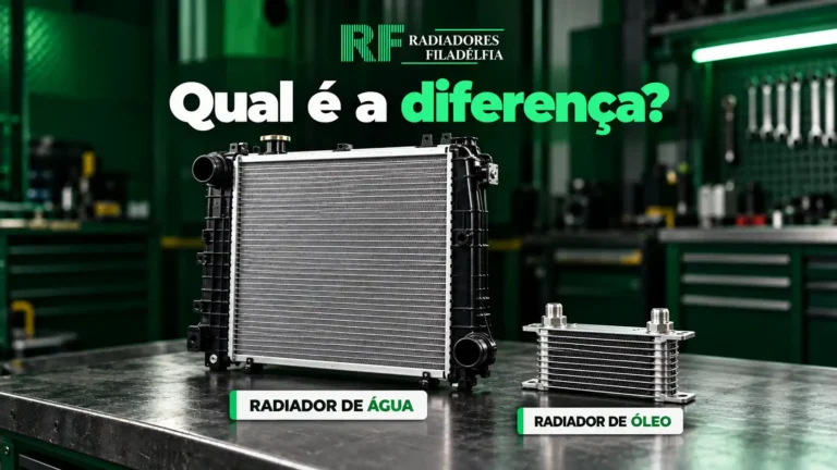Qual a diferença entre radiador de água e radiador de óleo?
